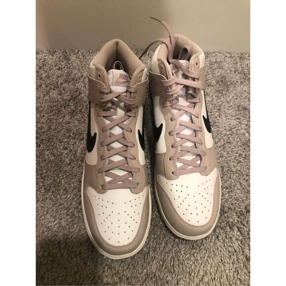 Nike Womens Dunk High Fossil Stone/Black-Sail Size 10.5 - Picture 5 of 6